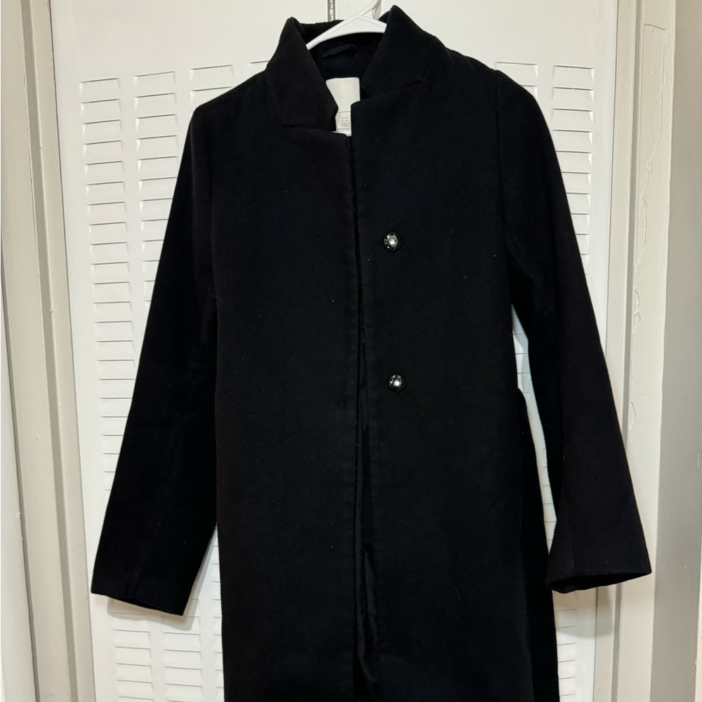 H&M Black Peacoat